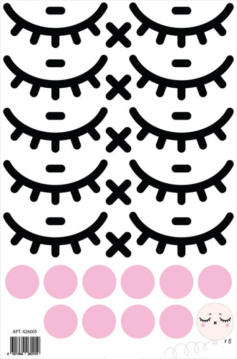 Наклейки "Спящие глазки" для больших шаров