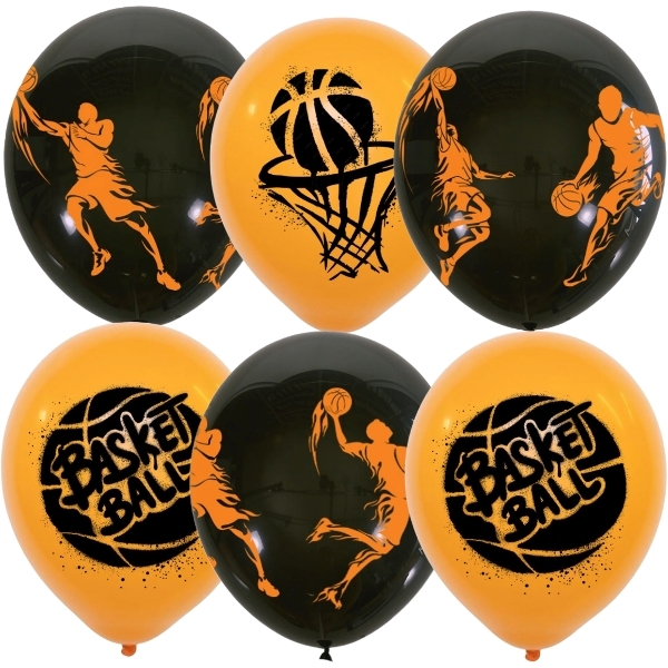 Шар Баскетбол, Ассорти Пастель (шелк) 