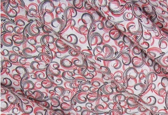 Бумага Эколюкс Феникс красно-черный на белом